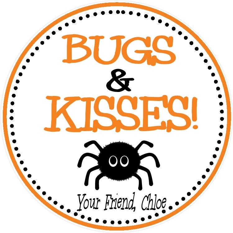 Bugs And Kisses Favor Tag