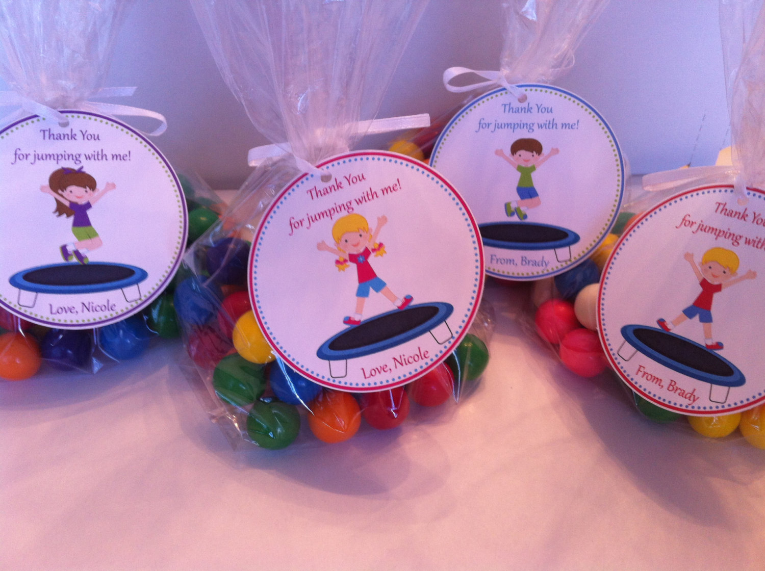 Trampoline Party Favor Bags on Luulla